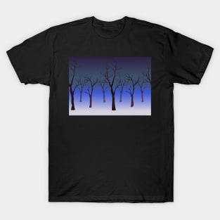 Tree Bare Pattern T-Shirt